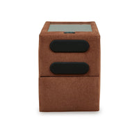 Meso Modular Console Side Table, Audio System, Spice Orange, 37 Inch -BM332263