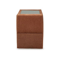 Meso Modular Console Side Table with Storage, Orange Nuvella, 37 Inch -BM332264