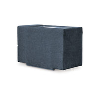 Meso Modular Console, Built In Storage, Ink Blue Nuvella, 37 Inch -BM332273