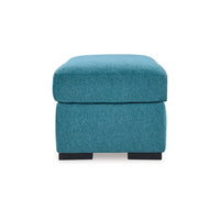 Viena Rectangular Accent Ottoman Bench, Teal Faux Velvet 24x39 Inch -BM332340