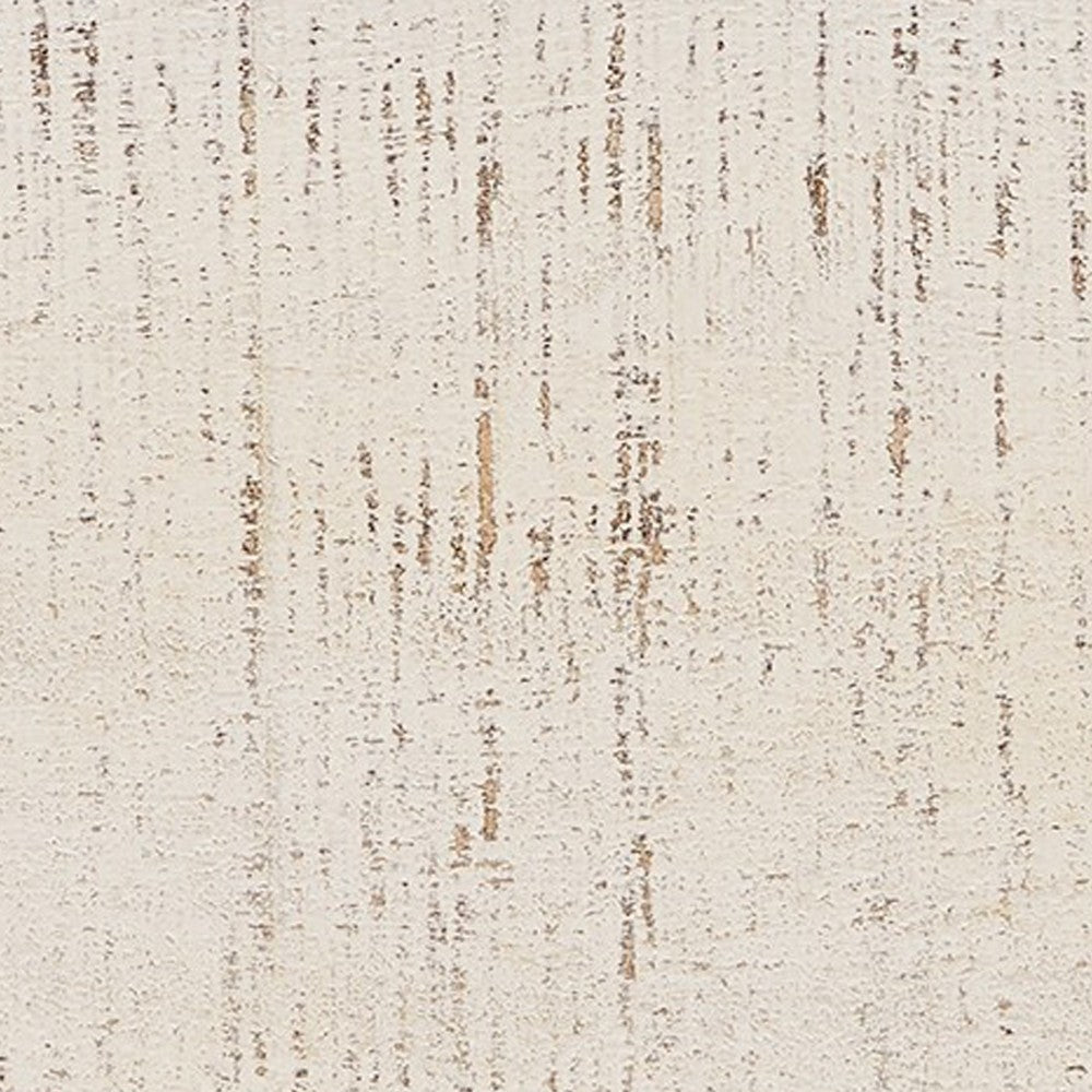 Novo Accent Wall Shelf, 38 Inch White Solid Wood, Saw Wood Texture -BM332869