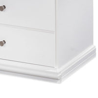 Twik Nightstand, 1 Storage Drawers, 24 Inch, White Molded Trim Details -BM332908