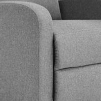 Rex Massage Manual Recliner Chair, Gray Faux Leather, Solid Hardwood -BM332981