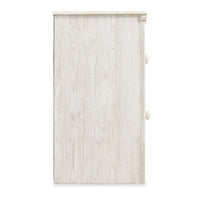 Paxy Nightstand, 2 Drawers, 2 USB Ports, Laminate Whitewash Finish -BM333008