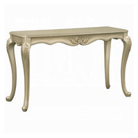 Bertha Sofa Table, Ornate Classic European Champagne Gold Wood 52 Inch -BM333145