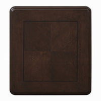 Reese Side Table, European Carved Classic Cherry Brown Wood, 28 Inch -BM333147