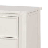 Alta Nightstand, 2 Drawers, USB A-C, Gold, White Solid Wood, 26 Inch -BM333825