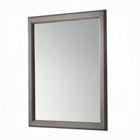 Zyna Accent Dresser Mirror, Modern Gray Wood, 36x38 Rectangular Frame -BM333854