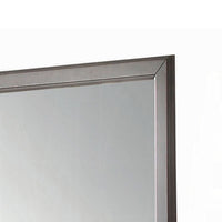 Zyna Accent Dresser Mirror, Modern Gray Wood, 36x38 Rectangular Frame -BM333854
