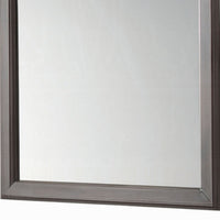 Zyna Accent Dresser Mirror, Modern Gray Wood, 36x38 Rectangular Frame -BM333854