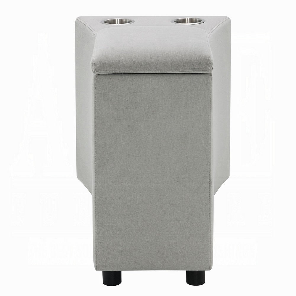 Watsy Console Table for Recliner w USB, Cupholders, Wireless Charging -BM333919