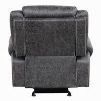 Hesy Power Motion Recliner Chair, USB Ports, Soft Dark Gray Microfiber -BM333922