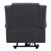 Seru Power Motion Lift and Recliner Chair, Heated Massage, Dark Gray -BM333943