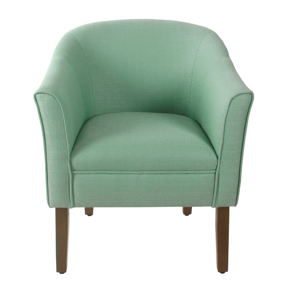Elom Accent Armchair, Aqua Blue Polyester with Welt Trim Details -BM334059