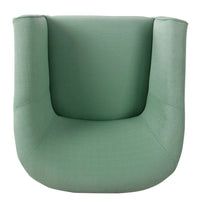 Elom Accent Armchair, Aqua Blue Polyester with Welt Trim Details -BM334059