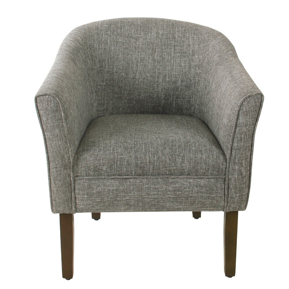 Elom Accent Armchair, Slate Gray Polyester with Welt Trim Details -BM334060