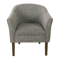Elom Accent Armchair, Slate Gray Polyester with Welt Trim Details -BM334060