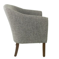Elom Accent Armchair, Slate Gray Polyester with Welt Trim Details -BM334060