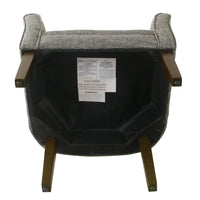Elom Accent Armchair, Slate Gray Polyester with Welt Trim Details -BM334060