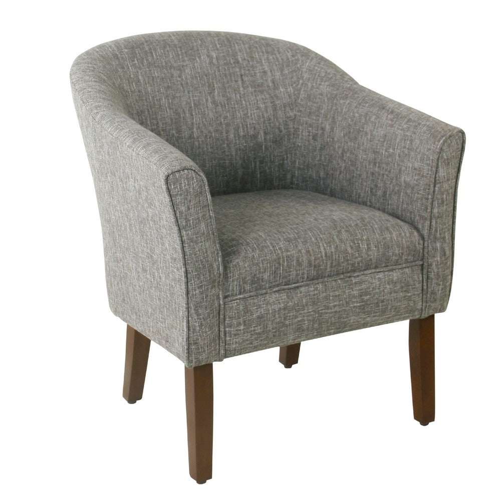 Elom Accent Armchair, Slate Gray Polyester with Welt Trim Details -BM334060