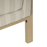 Nimo Accent Armchair, Tan Brown and Cream Polyester, Track Armrests -BM334068