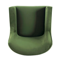 Sune Accent Chair, Soft Dark Green Velvet and Matte Black Metal Legs -BM334070