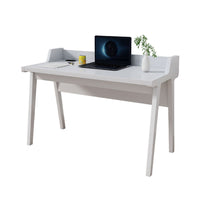 Writing Desk, Wrap Around Tabletop, 50 Inch, Modern White Finish -BM334357