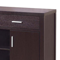 Storage Buffet Console, 2 Drawers 2 Cabinets, 47 Inch Red Cocoa Brown -BM334362