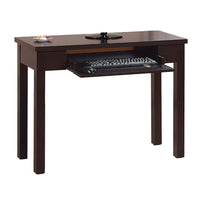Computer Desk, Flip-Down Keyboard Drawer, 39 Inch, Red Cocoa Brown -BM334394