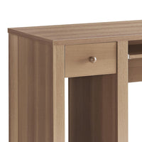 Akol Computer Desk, Keyboard Drawer and Storage, 39 Inch, Dark Taupe -BM334400