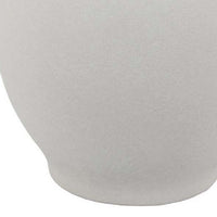Modern Decorative Flower Vase, Textured White Ceramic 16 Inch -BM334836