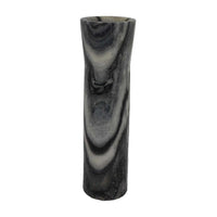 Danny Tall Accent Vase, Natural Stone Pattern Gray Marble 14 Inch -BM335067