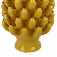 Joseph Accent Vase with Tiered Banana Accents, Yellow Ceramic 17 Inch -BM335100