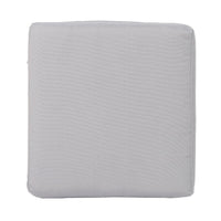 Outdoor Ottoman, 16 Inch Square Gray Woven Frame with Plush Cushion -BM335168