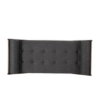 Henry Chaise Lounger, 2 Rolled Bolster Pillows, Charcoal Waffle Stitch -BM335295