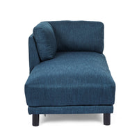 Selly Chaise Lounger with Soft Shape, Modern Navy Blue Fabric -BM335300