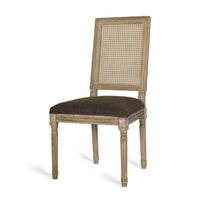 Viba Dining Chair Set of 2, Cane Dark and Light Weathered Brown Wood -BM335341