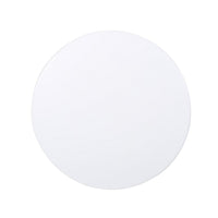 Nian Outdoor Side Table, Matte White Iron, Hourglass Shape, 18 Inch -BM335347