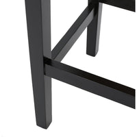 Seya Counter Stool Set of 2, Gray Waterproof Cushioned Seat, Black -BM335356