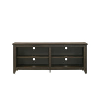 Trove TV Stand Media Cabinet w Open Shelves, Dusty Oak Brown 58 Inch -BM335507