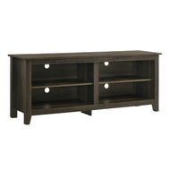Trove TV Stand Media Cabinet w Open Shelves, Dusty Oak Brown 58 Inch -BM335507