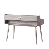 Jesa Study Writing Desk, 1 Drawer 3 Shelves, Oak Gray Wood, 47 Inch -BM335645