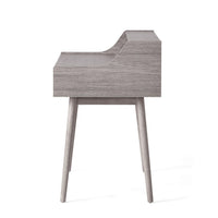 Jesa Study Writing Desk, 1 Drawer 3 Shelves, Oak Gray Wood, 47 Inch -BM335645