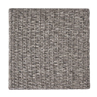 Perie Outdoor Accent Table, Gray Faux Rattan, Iron Frame, 18 Inch -BM335694