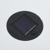 Kran Side Table, Solar Powered Light, Open Design 17 Inch White Iron -BM335749