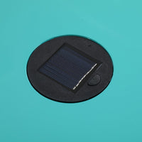 Kran Side Table, Solar Powered Light, Open Design 17 Inch Teal Iron -BM335750