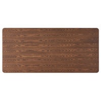 Viri Dining Table, 76 Inch, Square Legs, Walnut Brown Rectangular Top -BM335788