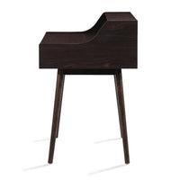 Jesa Study Office Desk, 3 Storage Shelves, Wenge Brown Wood, 47 Inch -BM336997