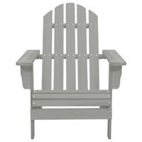 Ava Outdoor Garden Chair, High Slatted Back, Wide Arms, Gray Natural Wood - BM339691