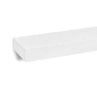 Zyno Floating Wall Shelves Set of 2, Matte White MDF Body - BM340552